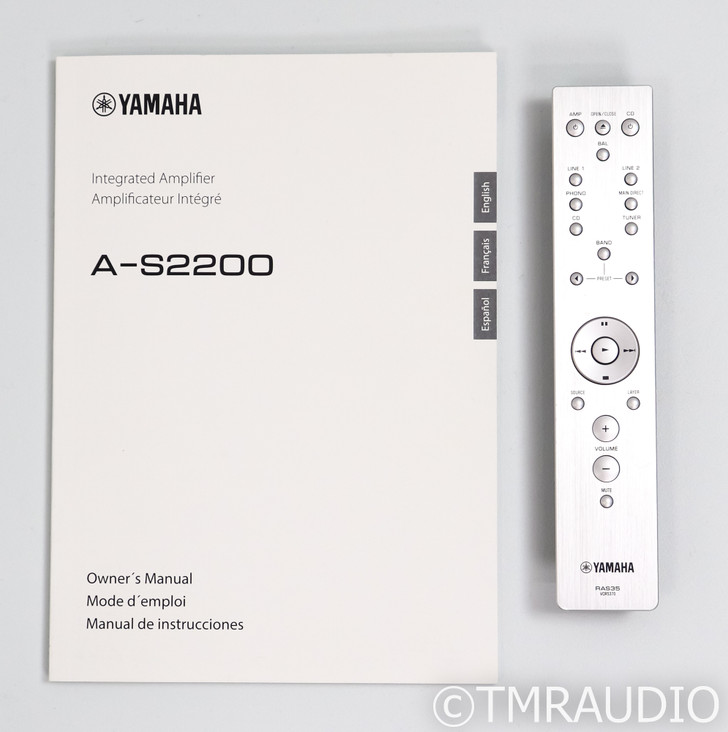 Yamaha A-S2200 Stereo Integrated Amplifier; AS2200; Remote; MM / MC Phono