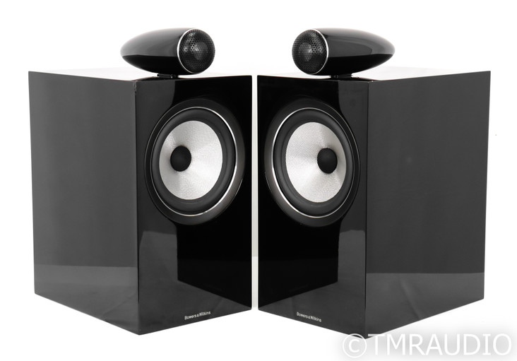 B&W 705 S2 Bookshelf Speakers; Gloss Black Pair