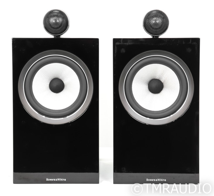 B&W 705 S2 Bookshelf Speakers; Gloss Black Pair