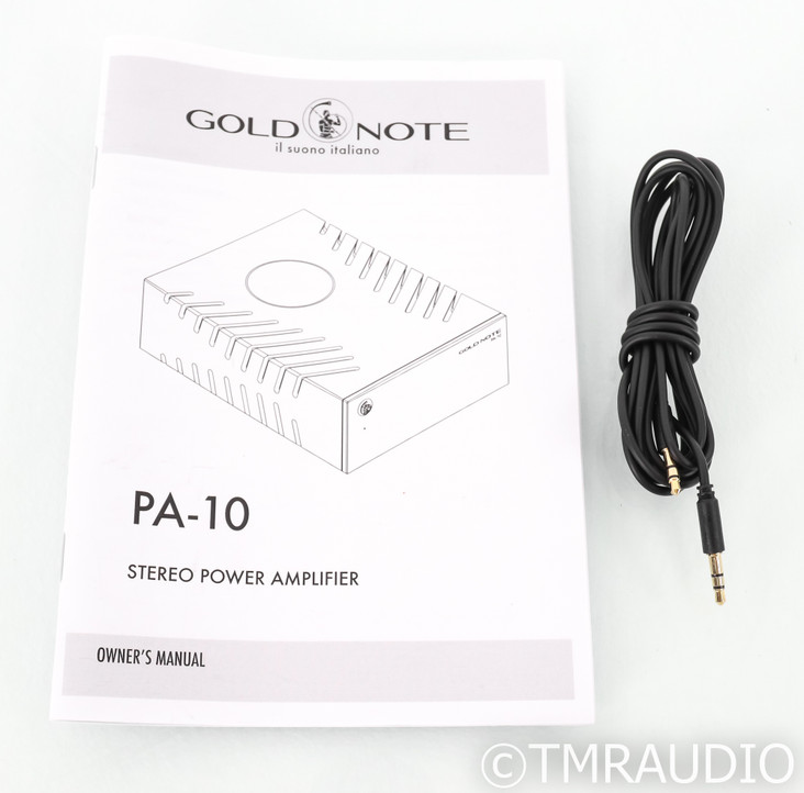 Gold Note PA-10 Stereo Power Amplifier; PA10 (SOLD)