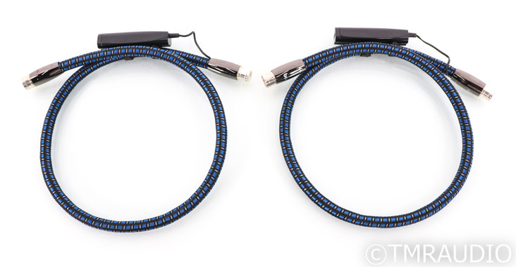 AudioQuest WEL Signature XLR Cables; 1m pair Balanced Interconnects; 72v DBS