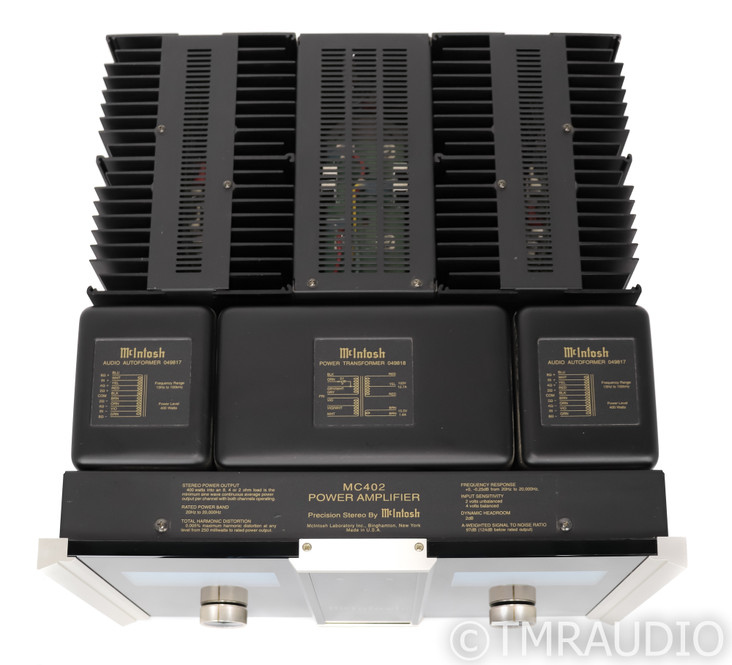 McIntosh MC402 Stereo Power Amplifier; MC-402 (1/2)