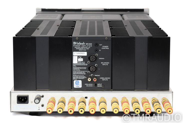 McIntosh MC402 Stereo Power Amplifier; MC-402 (1/2)