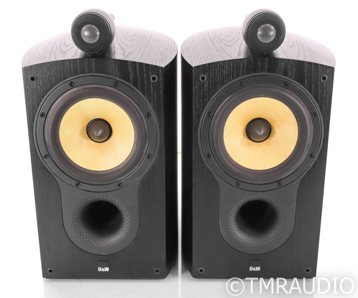 B&W 805S Bookshelf Speakers; Black Ash Pair; 805-S