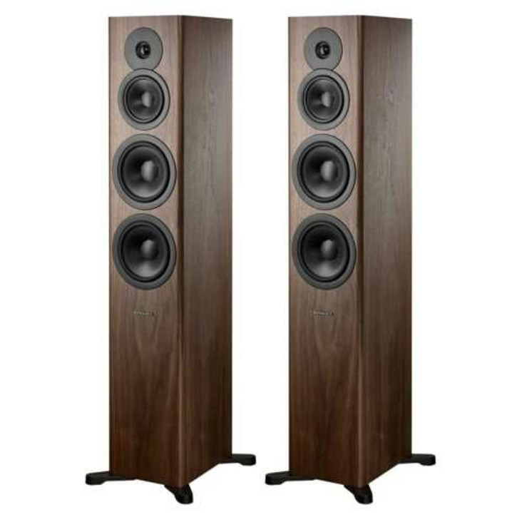 Dynaudio Evoke 50 Floorstanding Speakers; Walnut Wood Pair (New)