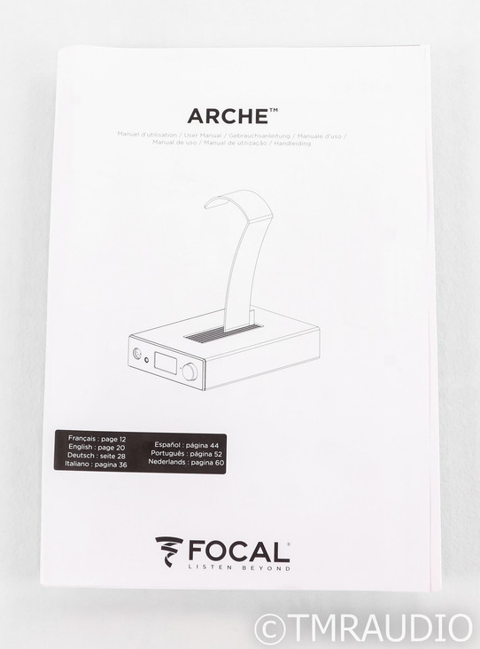 Focal Arche Headphone Amplifier / DAC / Remote; Black