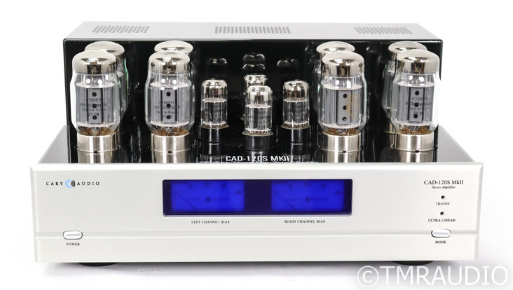 Cary Audio CAD-120S Mk II Stereo Tube Power Amplifier; CAD120S; Mk2; Silver