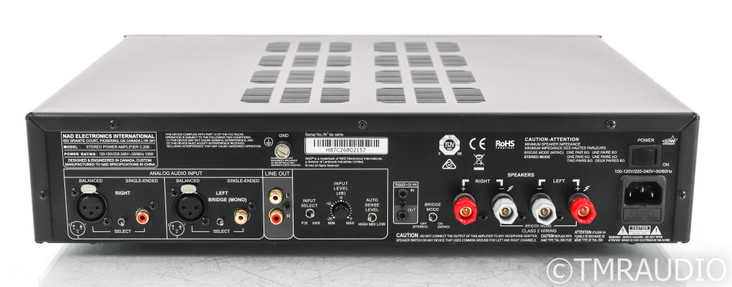 NAD C268 Stereo Power Amplifier; C-268; Black