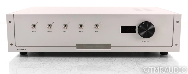 Concert Fidelity CF-080LSX Stereo Tube Preamplifier; CF080LSX2; Silver; Remote