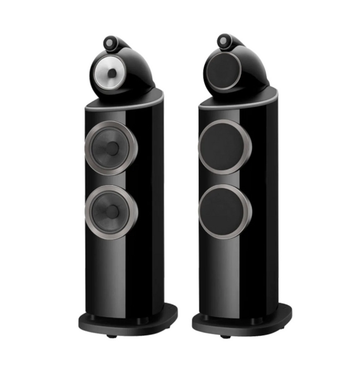 B&W 803 D4 Floorstanding Speakers; Gloss Black Pair (New) (1/0)