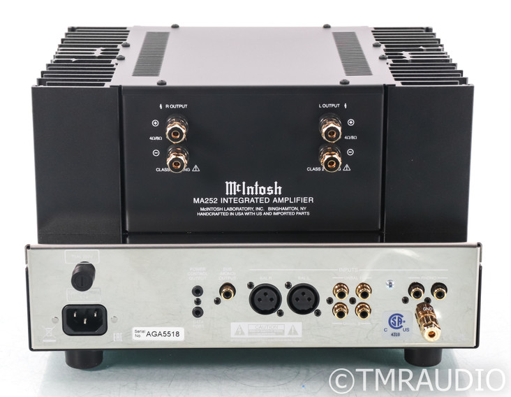McIntosh MA252 Stereo Tube Hybrid Integrated Amplifier; MM Phono; Remote