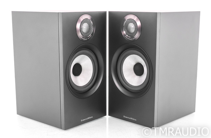 B&W 607 S2 Anniversary Edition Bookshelf Speakers; Black Pair