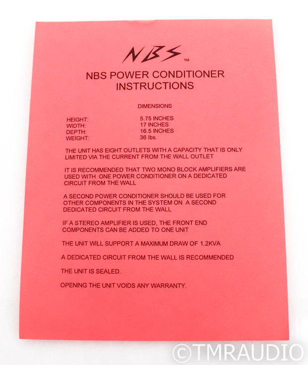 NBS AC Power Line Conditioner