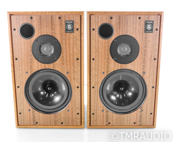 Harbeth 30.2 40th Anniversary Edition Bookshelf Speakers; Silver Eucalyptus Pair