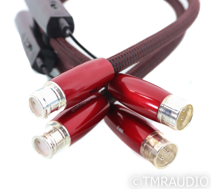 AudioQuest Fire XLR Cables; 0.75m Pair; 72v DBS