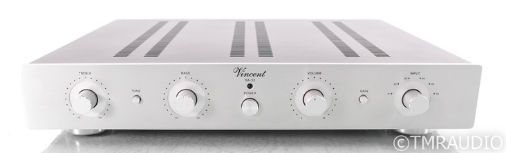 Vincent Audio SA-32 Stereo Tube Hybrid Preamplifier; Remote Silver; SA32