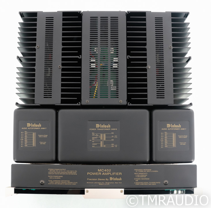 McIntosh MC402 Stereo Power Amplifier; MC-402 (1/0)