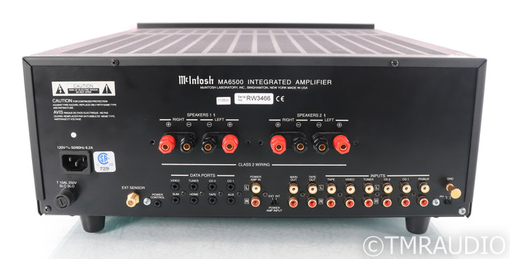 McIntosh MA6500 Stereo Integrated Amplifier; Remote; MM Phono; MA-6500