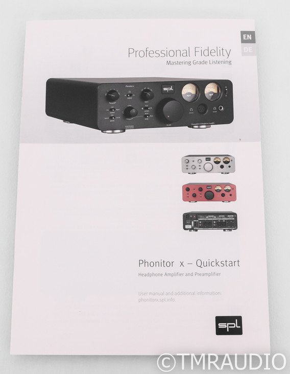 SPL Phonitor X Headphone Amplifier / Preamplifier; Silver