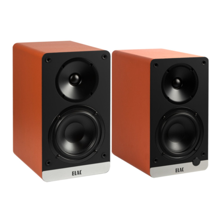 ELAC Debut ConneX DCB41 Powered Speakers, orange pair