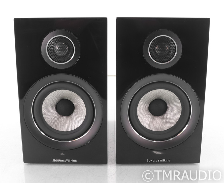 B&W 707 S2 Bookshelf Speakers; 707S2; Gloss Black Pair