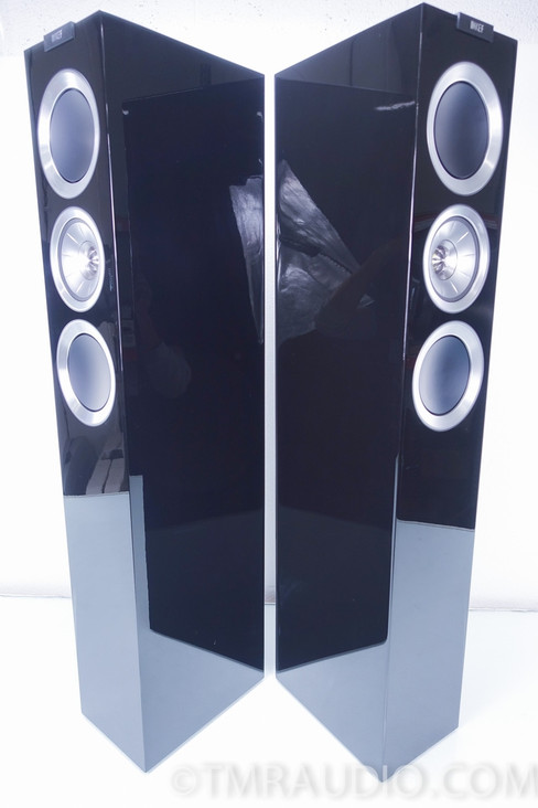 KEF R500 Floorstanding Speakers; Piano Black; Mint in Factory Box