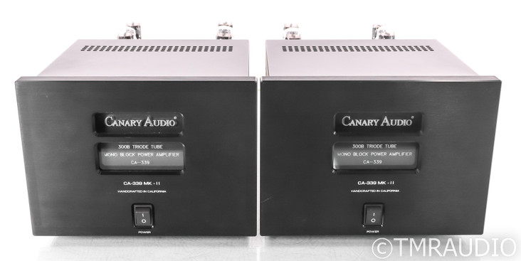 Canary Audio CA339 MkII Monoblock Tube Amplifiers; CA-339 Mk2; Black Pair