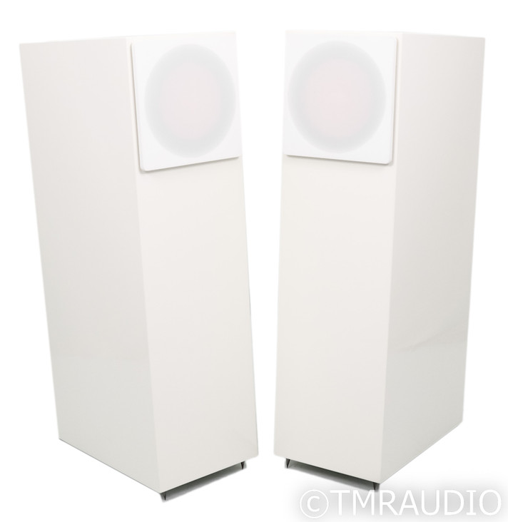 Cube Audio Nenuphar Floorstanding Speakers; Eggshell Pair