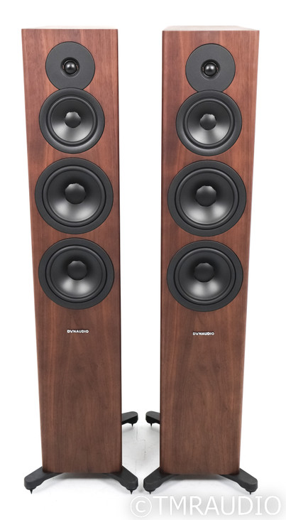 Dynaudio Evoke 50 Floorstanding Speakers; Walnut Wood Pair