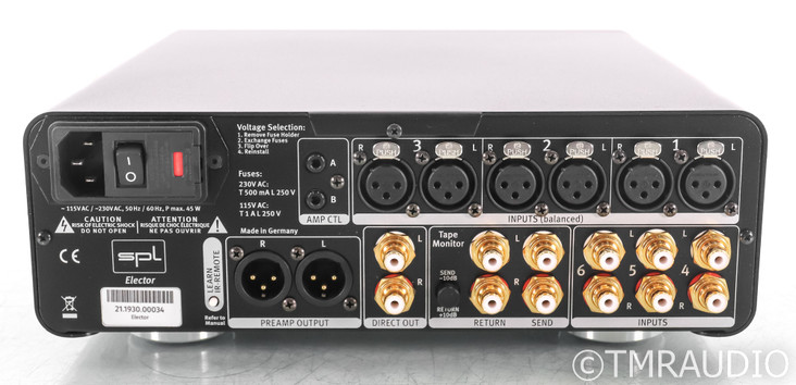 SPL Elector Stereo Preamplifier; Black (1/8)