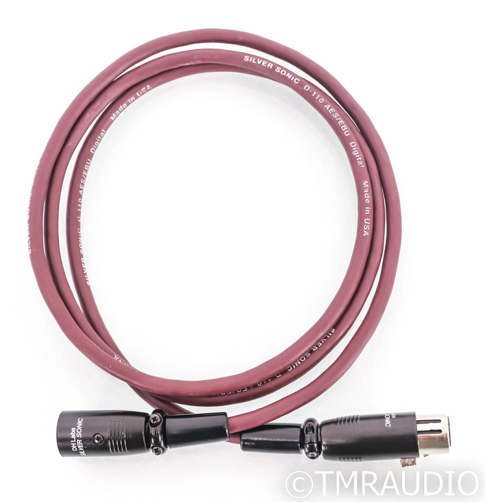 DH Labs Silver Sonic D-110 Digital XLR Cable; Single 1.5m AES/EBU Interconnect