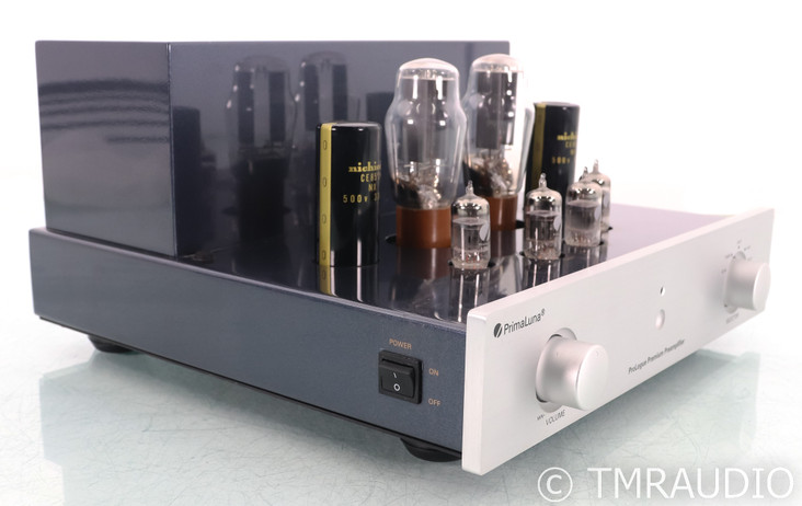 PrimaLuna ProLogue Premium Stereo Tube Preamplifier; Silver; Remote