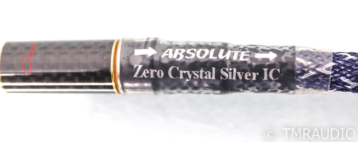 Acoustic Zen Absolute Zero Crystal Silver RCA Cables; 1m Pair Interconnects