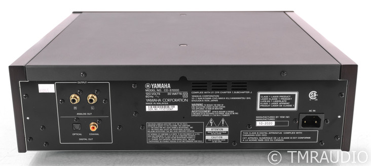 Yamaha CD-S1000 CD / SACD Player; Remote; Black; CDS1000