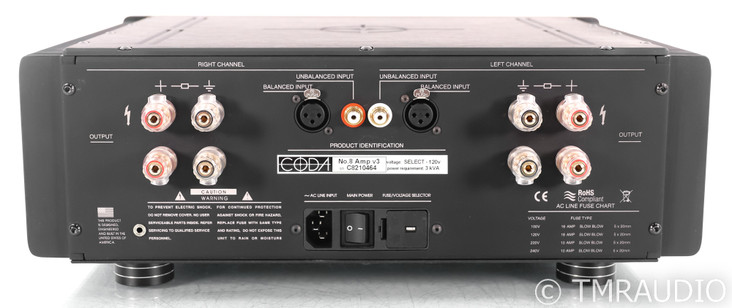 Coda Continuum No. 8 V2 Stereo Power Amplifier (SOLD2)