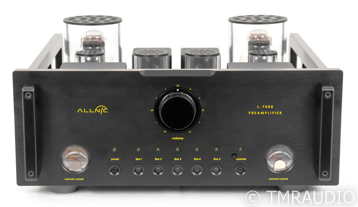 Allnic L-7000 Stereo Tube Preamplifier; Remote; Black (SOLD)