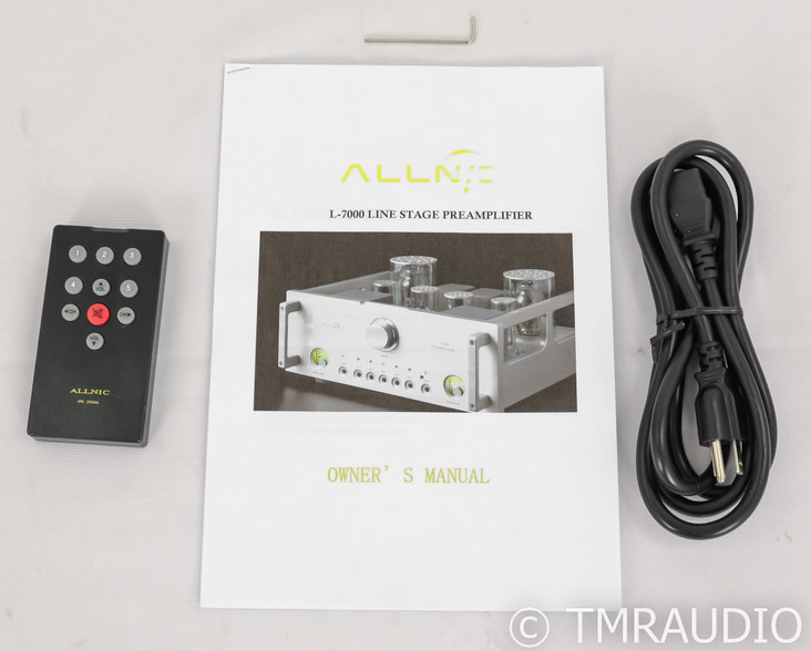Allnic L-7000 Stereo Tube Preamplifier; Remote; Black (SOLD)