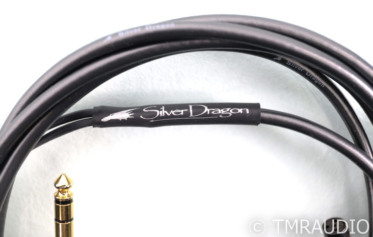 Moon Audio Silver Dragon V3 Headphone Cable; 10ft; 1/4" TRS: 4-pin mini XLR
