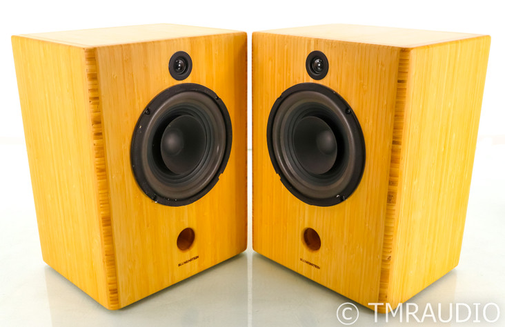 Blumenstein Triton Bookshelf Speakers; Bamboo Pair