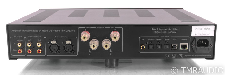 Hegel Rost Stereo Integrated Amplifier; Black; Remote