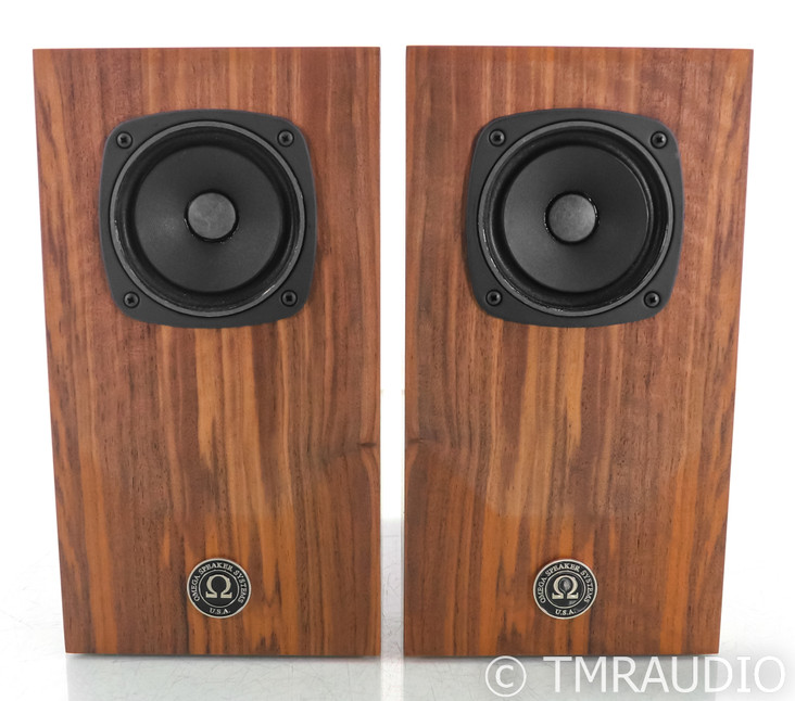 Omega Speaker Systems Super 3i Bookshelf Speakers; 3-i; Fig Walnut Pair