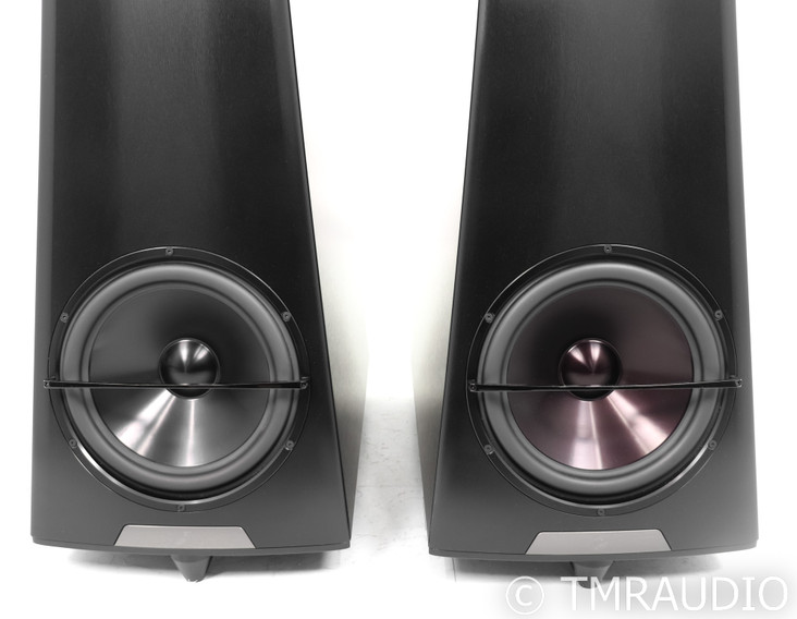 YG Acoustics Hailey 1.2 Floorstanding Speakers; Black Aluminum Pair (SOLD)