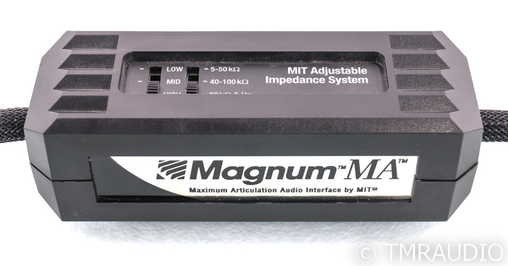 MIT Magnum MA XLR Cables; 1m Pair Balanced Interconnects; Adjustable Impedance