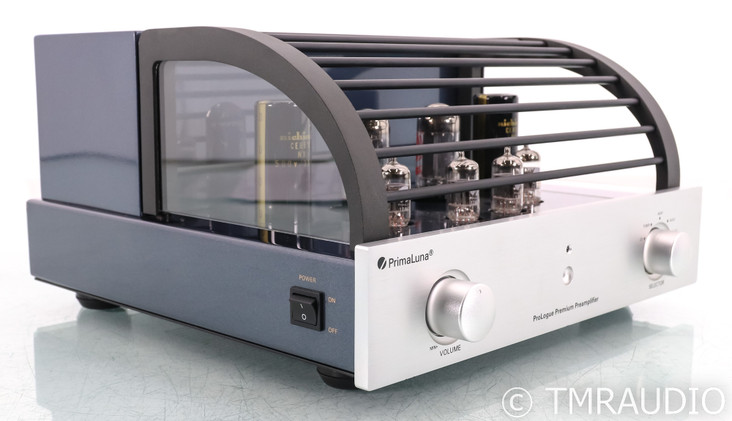 PrimaLuna ProLogue Premium Stereo Tube Preamplifier; Remote; Silver