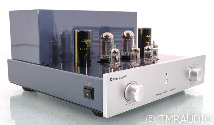 PrimaLuna ProLogue Premium Stereo Tube Preamplifier; Remote; Silver