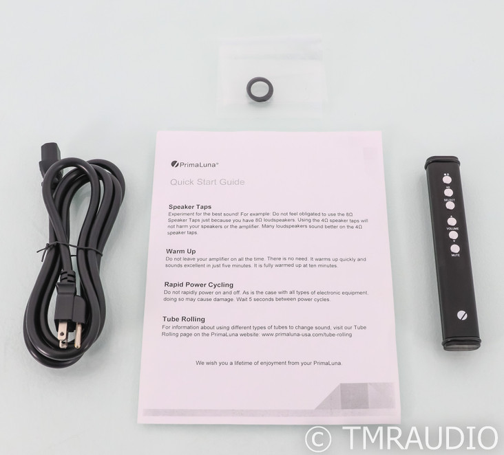 PrimaLuna ProLogue Premium Stereo Tube Preamplifier; Remote; Silver