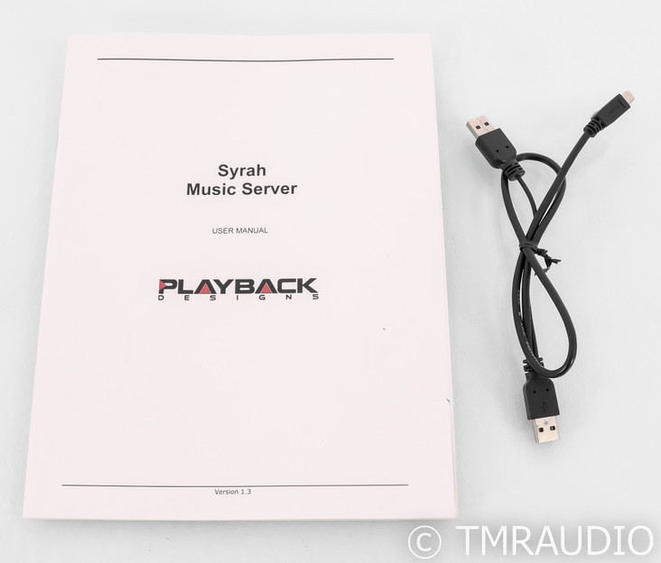 Playback Designs Syrah Wireless Network Server; CD Ripper; 2TB