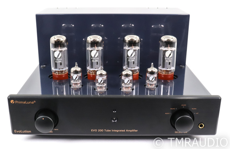 PrimaLuna EVO 200 Stereo Tube Integrated Amplifier; EVO200; Remote; Black