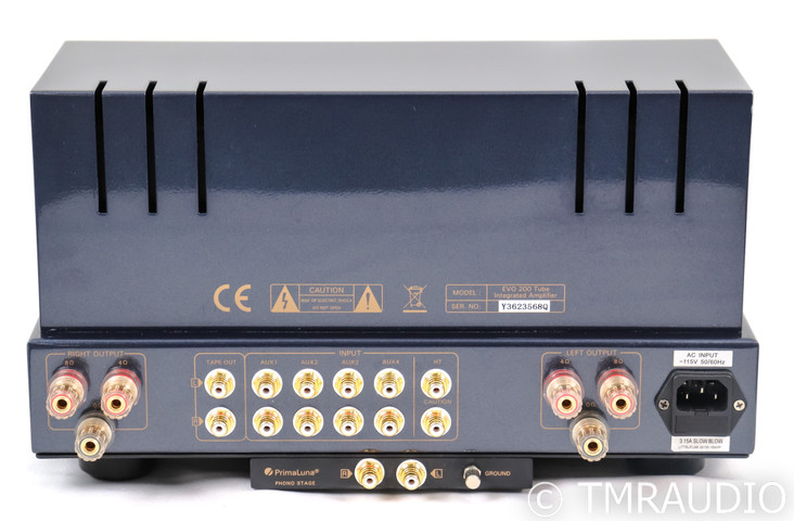 PrimaLuna EVO 200 Stereo Tube Integrated Amplifier; EVO200; Remote; Black