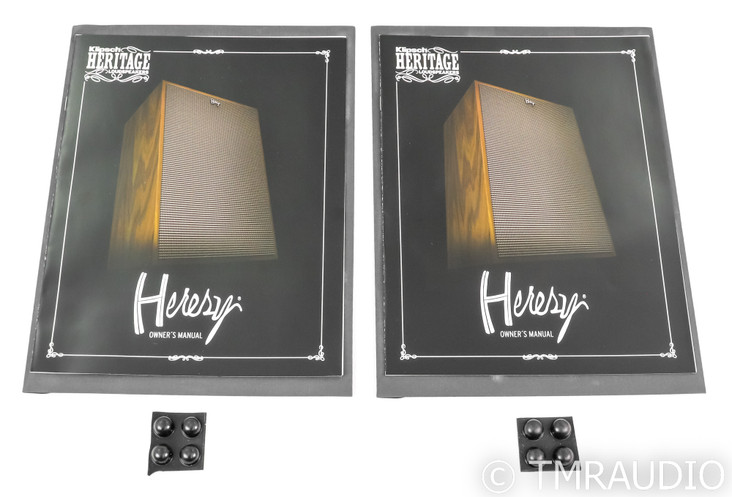Klipsch Heresy IV Floorstanding Speakers; American Walnut Pair; Heresy 4